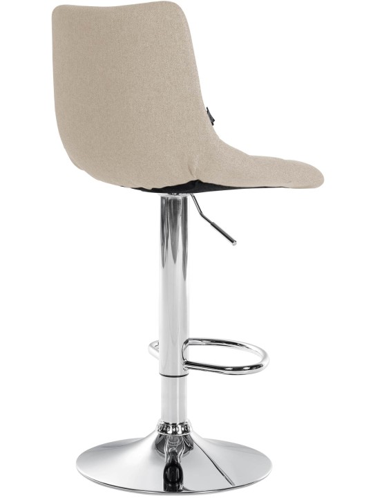 Scaun de bar Jerry material cromat, crem