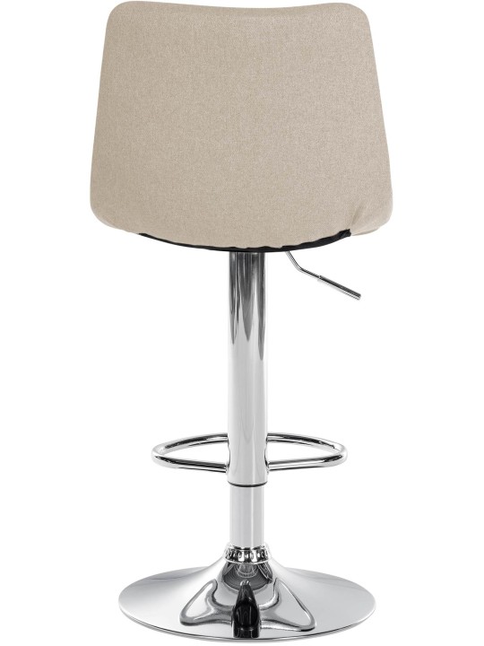 Scaun de bar Jerry material cromat, crem