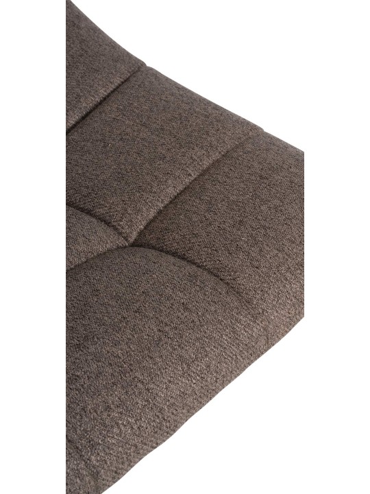 Scaun de bar Jerry material cromat, taupe