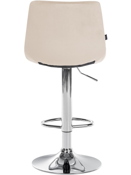 Scaun de bar Jerry Velvet Chrome, crem Scaun de bar Jerry Velvet Chrome, crem