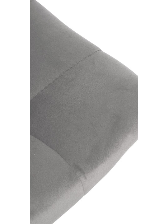 Scaun de bar Jerry Velvet Chrome, gri