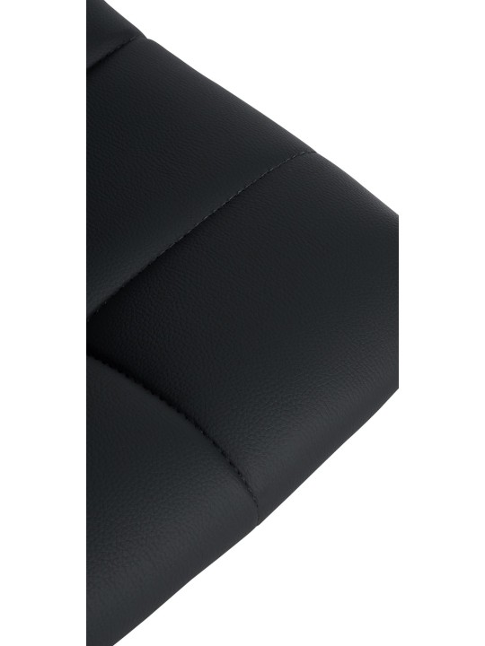 Scaun de bar Jerry imitatie piele cromat, negru Scaun de bar Jerry imitatie piele cromat, negru