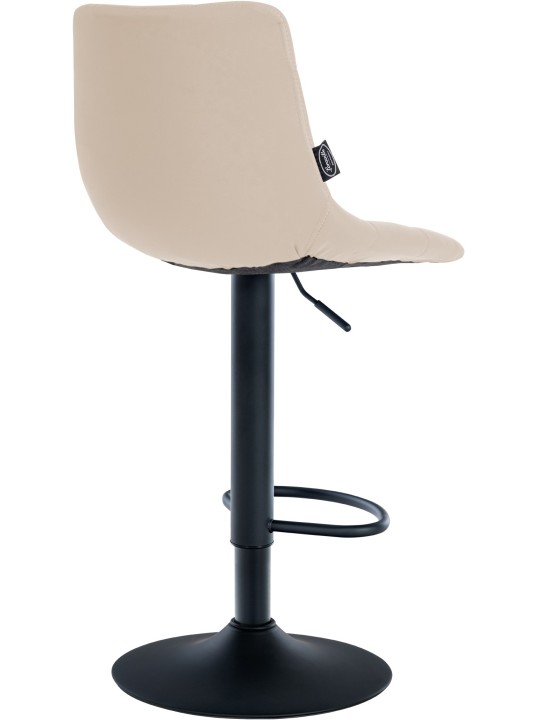 Scaun de bar Jerry imitatie piele, crem