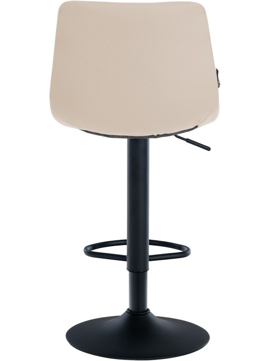 Scaun de bar Jerry imitatie piele, crem