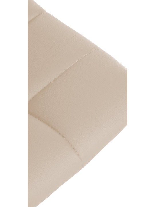 Scaun de bar Jerry imitatie piele, crem