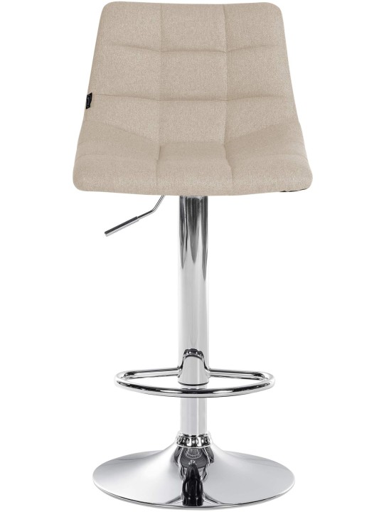 Scaun de bar Jerry material cromat, crem