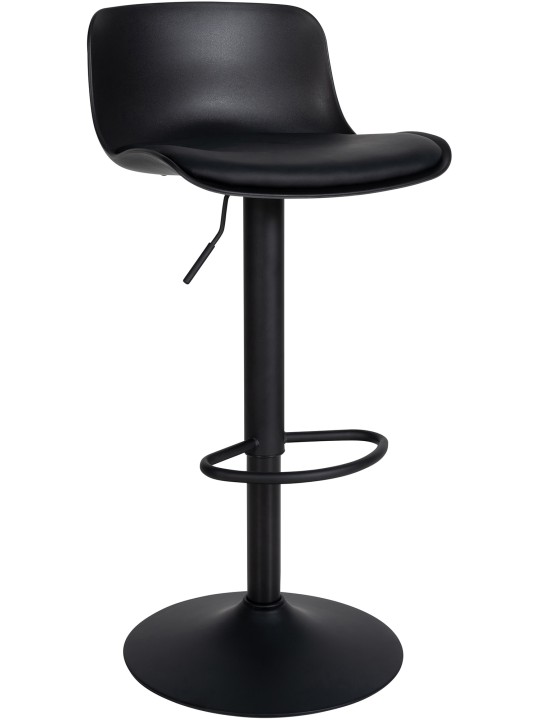 Scaun de bar Almada imitatie piele, negru Scaun de bar Almada imitatie piele, negru