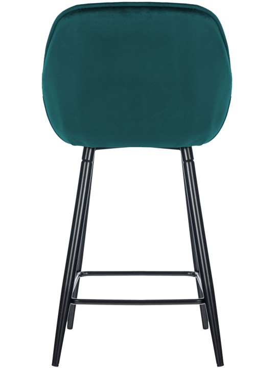 Scaun de bar Gibson 76 catifea, verde închis