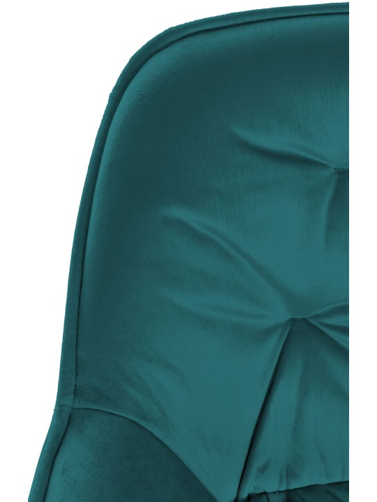 Scaun de bar Gibson 76 catifea, verde închis