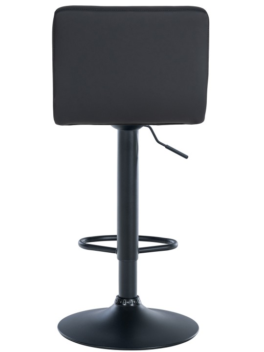 Taburet de bar Feni imitatie piele, negru
