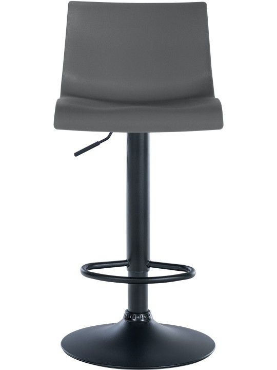 Scaun de bar Branford plastic, gri