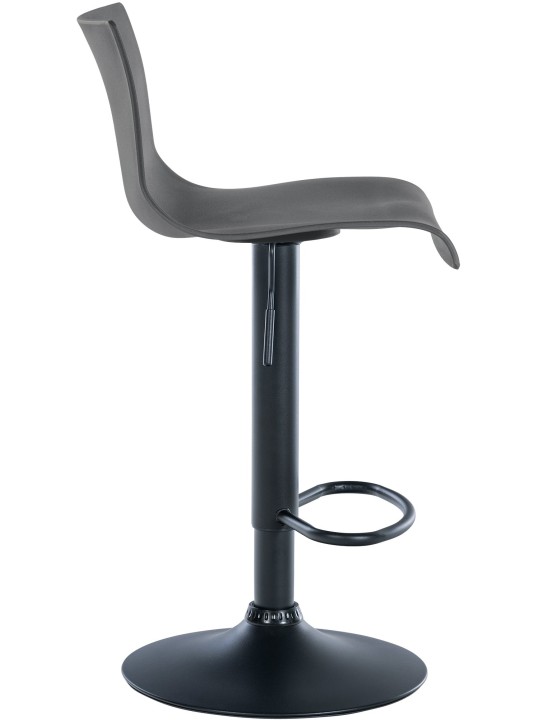 Scaun de bar Branford plastic, gri