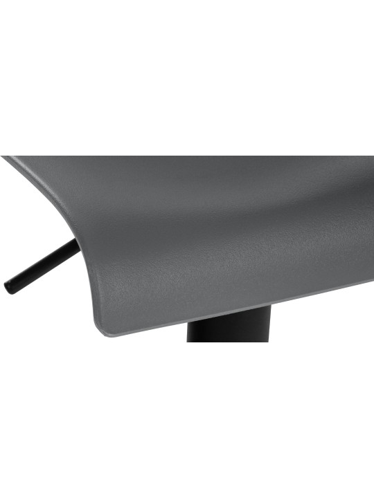 Scaun de bar Branford plastic, gri