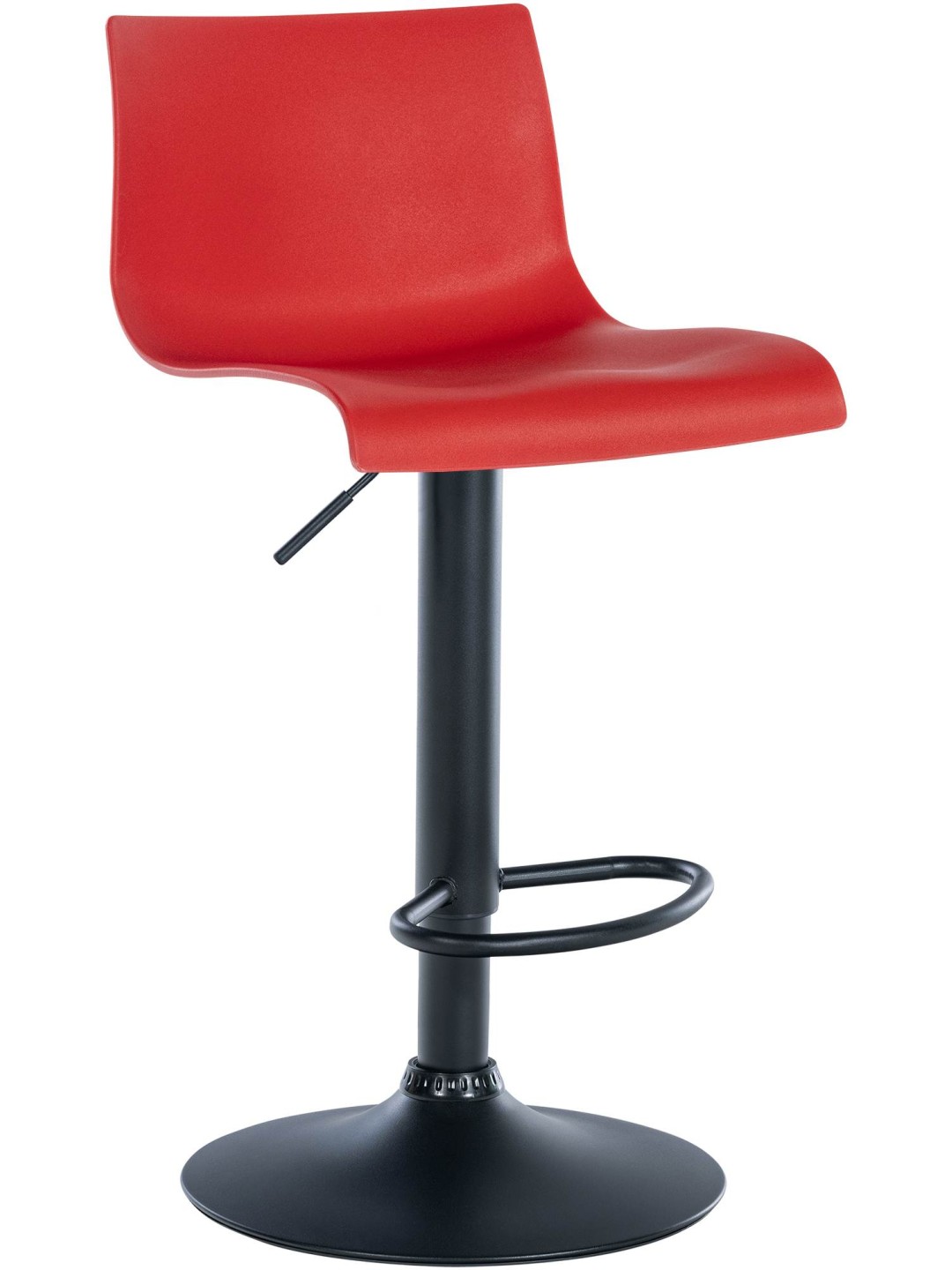 Scaun de bar Branford plastic, roșu