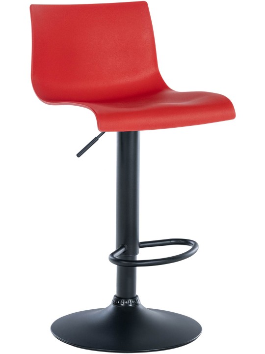 Scaun de bar Branford plastic, roșu