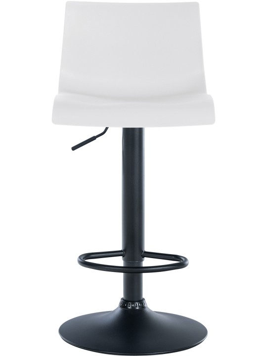 Scaun de bar Branford plastic, alb
