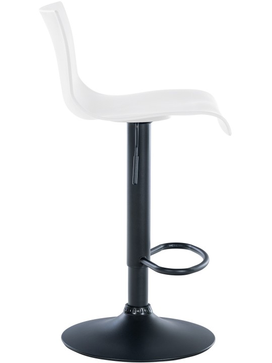 Scaun de bar Branford plastic, alb