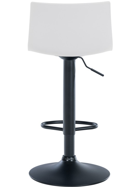 Scaun de bar Branford plastic, alb