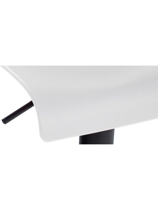Scaun de bar Branford plastic, alb