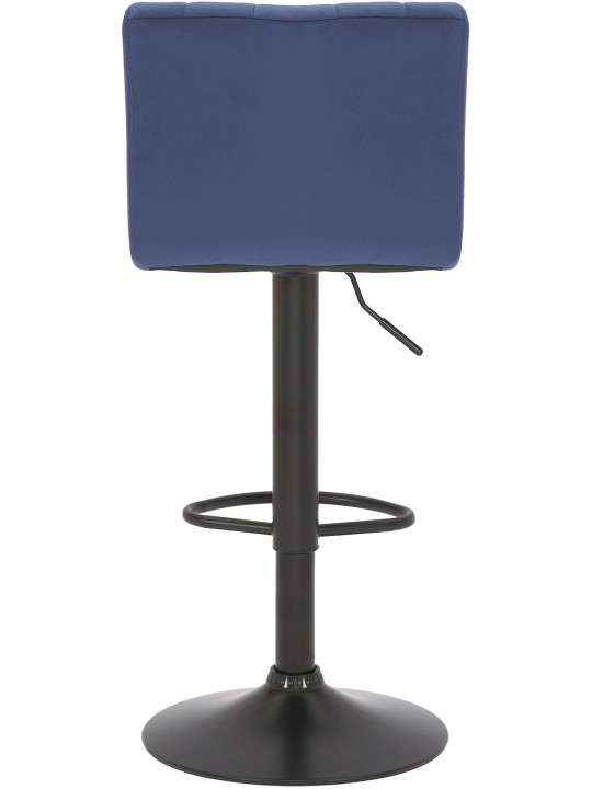 Scaun de bar Jamie catifea, albastru