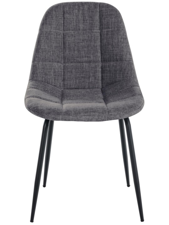 Set 2 scaune Tom material textil, gri deschis Set 2 scaune Tom material textil, gri deschis