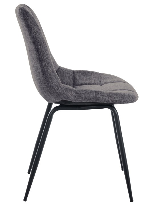 Set 2 scaune Tom material textil, gri deschis Set 2 scaune Tom material textil, gri deschis