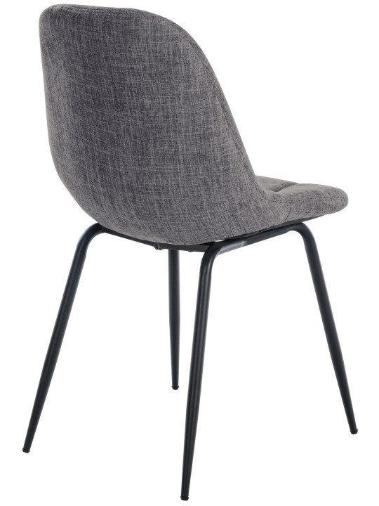 Set 2 scaune Tom material textil, gri deschis Set 2 scaune Tom material textil, gri deschis