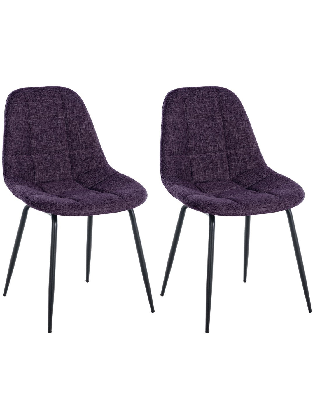 Set 2 scaune Tom material textil, lila