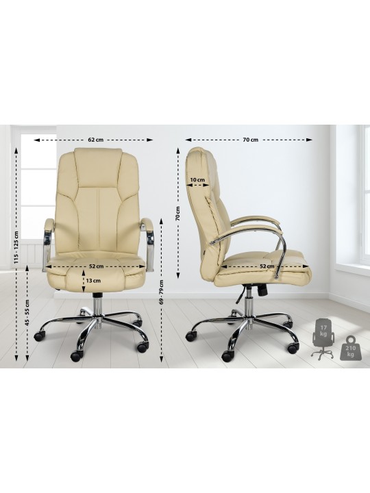 Scaun de birou BIG Xanthos, crem Scaun de birou BIG Xanthos, crem