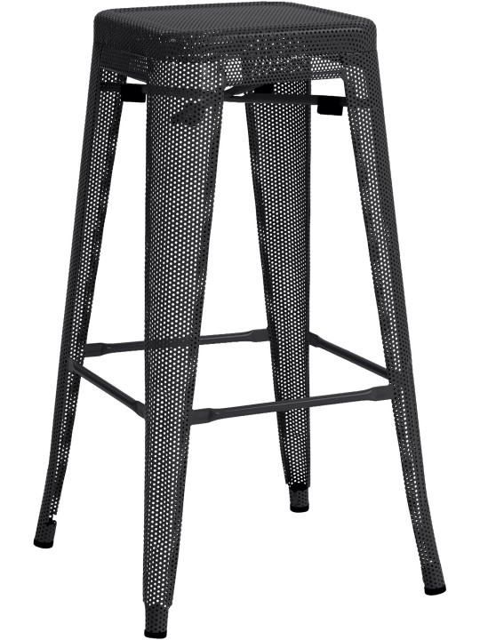Scaun de bar Fletcher, negru