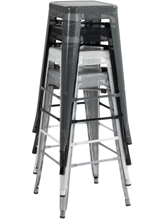 Scaun de bar Fletcher, negru