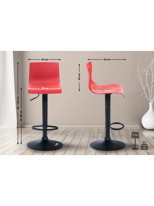 Scaun de bar Hoover B, roșu Scaun de bar Hoover B, roșu