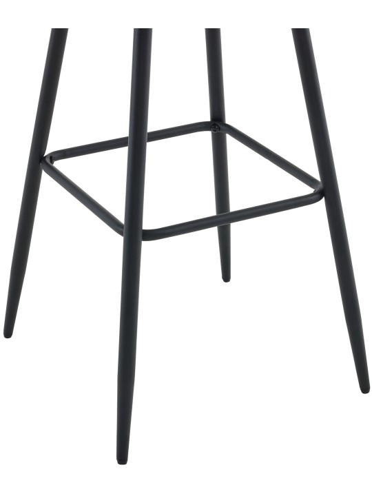 Scaun de bar Dartford catifea, negru Scaun de bar Dartford catifea, negru