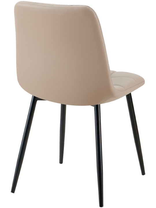 Set de 4 scaune de sufragerie Antibes piele artificială, taupe