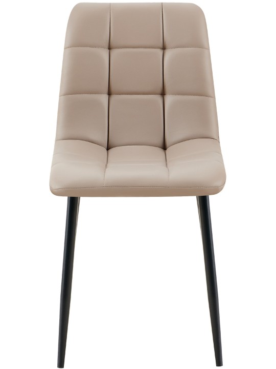 Set de 4 scaune de sufragerie Antibes piele artificială, taupe