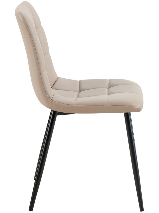 Set de 4 scaune de sufragerie Antibes piele artificială, taupe