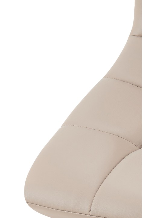 Set de 4 scaune de sufragerie Antibes piele artificială, taupe