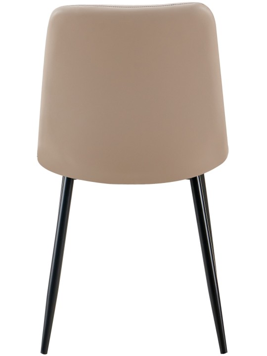 Set de 4 scaune de sufragerie Antibes piele artificială, taupe