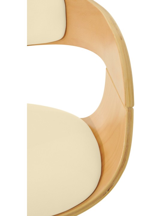 Scaun de bar Kingston C, natural/crem Scaun de bar Kingston C, natural/crem