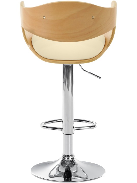 Scaun de bar Kingston C, natural/crem Scaun de bar Kingston C, natural/crem
