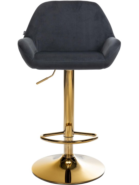 Scaun de bar Braga Gold Velvet, negru