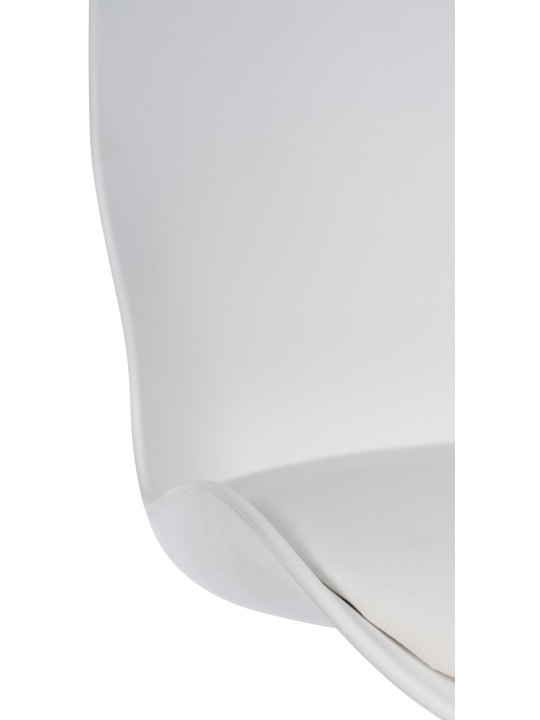 Scaun de bar Gilbert plastic, alb