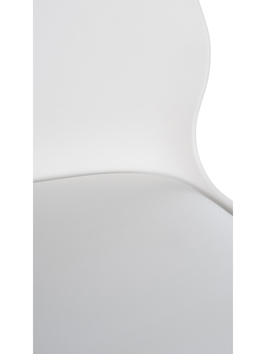 Scaun de bar Gilbert plastic, alb