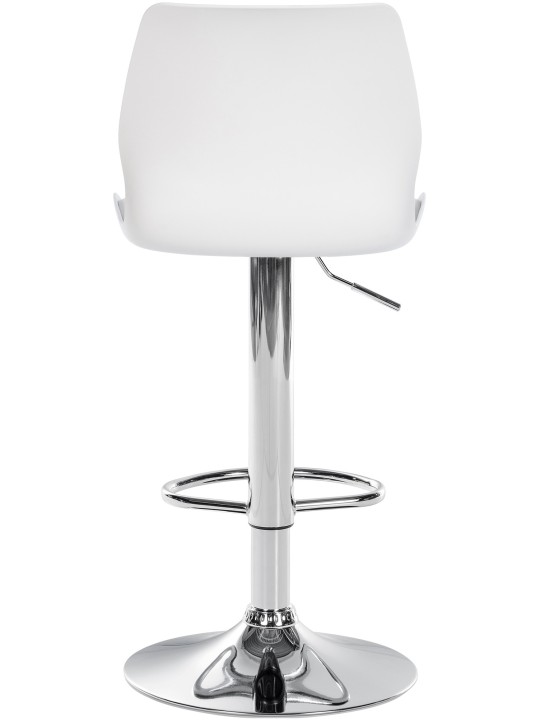 Scaun de bar Gilbert plastic, alb
