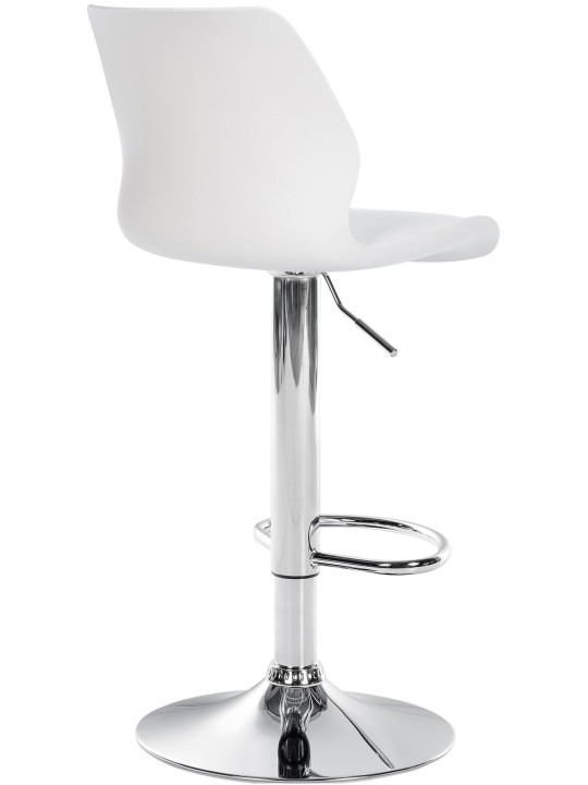 Scaun de bar Gilbert plastic, alb