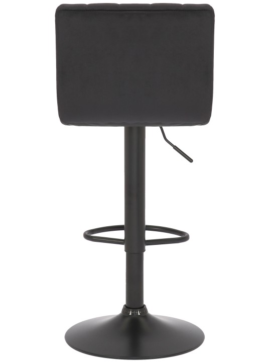 Scaun de bar Jamie catifea, negru Scaun de bar Jamie catifea, negru