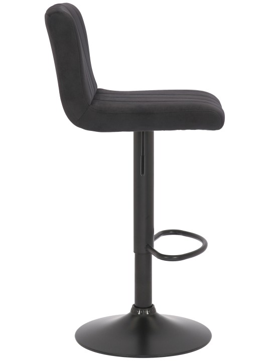 Scaun de bar Jamie catifea, negru Scaun de bar Jamie catifea, negru