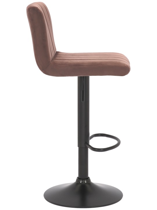 Scaun de bar Jamie catifea, maro