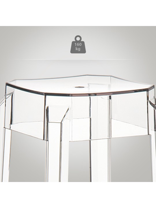 Scaun de bar Fox, transparent