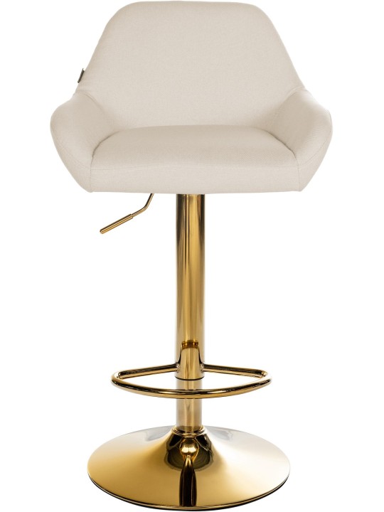 Scaun de bar Braga Gold stofa, crem Scaun de bar Braga Gold stofa, crem